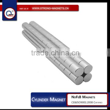 Cheap wholesale high quality strong Sintered neodymium cylinder magnet