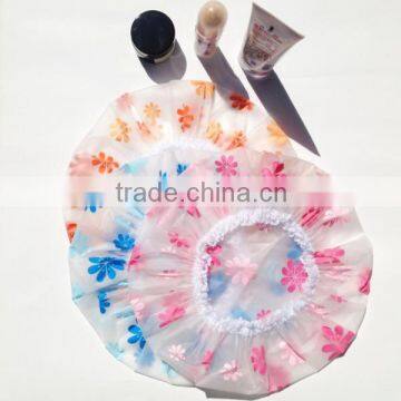 High quality custom cheap wholesale printed shower bathing cap