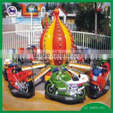 Hot selling attractions amusement equipment rotating motorcycle for sale