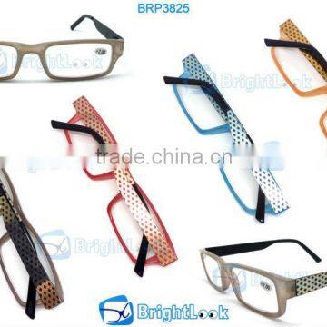 Innovated plastic metal reading glasses ,readers glasses for fashion old people