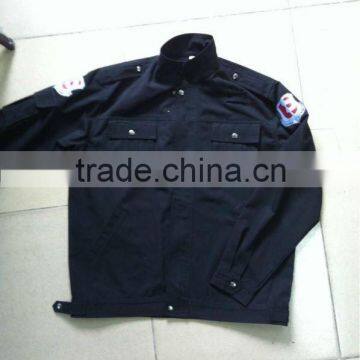 HOT tailored 100%cotton security coat uniform