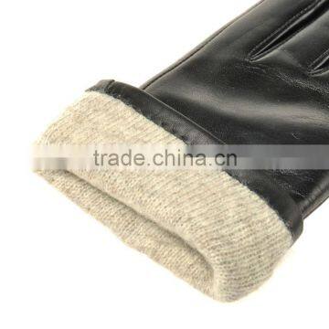 Hot Selling White Thread Little Bowknot Sheepskin Leather Gloves for Female photo-6