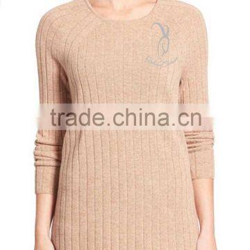 Ladies 100% Cashmere Sweater Classic Crew Neck Knit Sweater