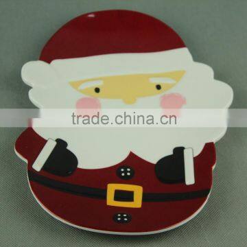 IMG6312 christmas design santa claus melamine plate, melamine dish