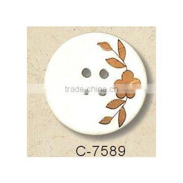 fashion printed Coconut Buttons