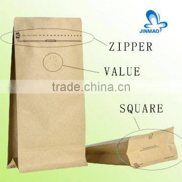 eight sides stand up packaging bag for coffee,customized bag with value