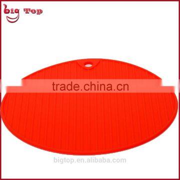 BT0124 Wholesale Round Shape Silicone Table Mat Insulating Pat Cup Mat Kitchen Utensil photo-3