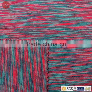 Space-Dyed Manufacturer Multi-Colors Space Dyed Mesh Yarn Fabric