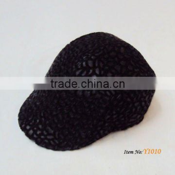 Fashion custom pu flat caps