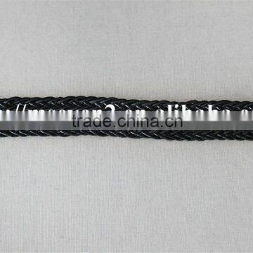 Cheap Price 100% PU Materil Black Laces Trimmings Ribbons Braids for Belt photo-2