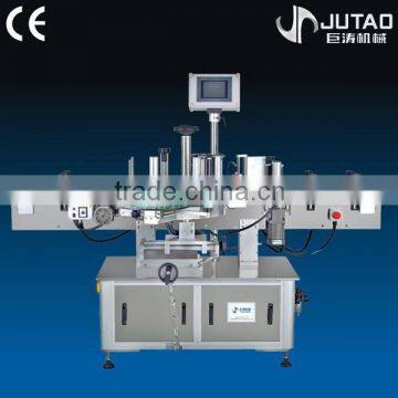 Flat bottle semi automatic wet glue labeling machine