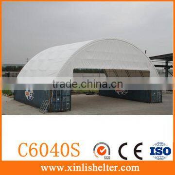 Double Truss Steel Frame Strong Snow Loaded Container Shelter