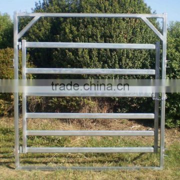 PORTABLE YARD PANEL HEAVY DUTY 6 OVAL RAIL - CATTLE YARDS HORSE PANELS