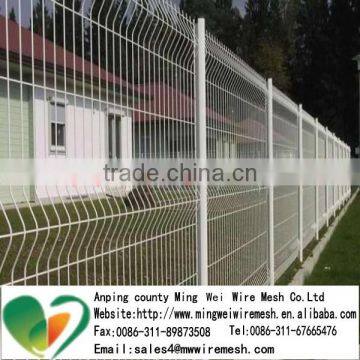 Bends Pvc Coated welded Wire Mesh Fence Panel For Garden