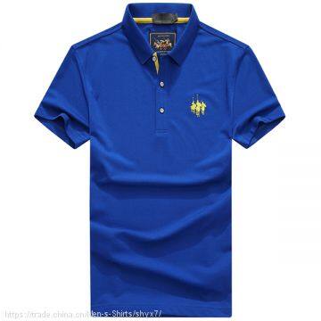 Yixigeluo2017 New Men's T-shirt Foreign Trade Men's T-shirt Men's Short Sleeved Polo Shirt photo-5