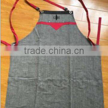 Heavy Duty Waxed Canvas Work Apron With Pockets photo-3