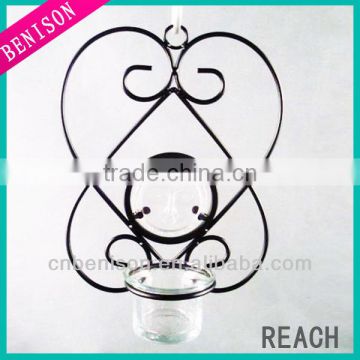 Hot Selling High Quality Modern Metal Wire Wall Art Candle Holder For Home Metal Decoration