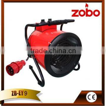 Best Selling Heater, Three Phase Electric Fan Heater 9 kW With Thermostat Control Panel