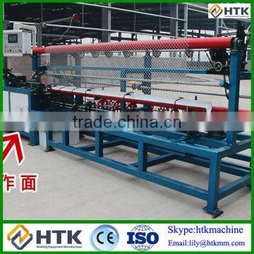 HTK Factory Automatic Artificial Leaf Chain Link Fencing Making Machine photo-2
