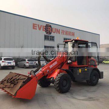 EVERUN New Design Telescopic Arm Mini Wheel Loader ER1500 photo-4