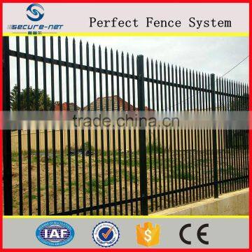 high quality steel palisade fence in wrought iron