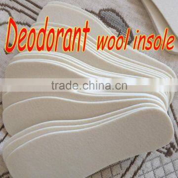 deodorant natural wool felt non woven insole