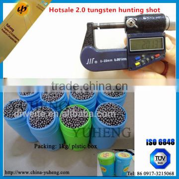 Hotsale wholesale tungsten hunting shot 2.0 mm