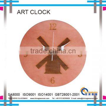 New!Art Clock With Wooden Frame photo-4