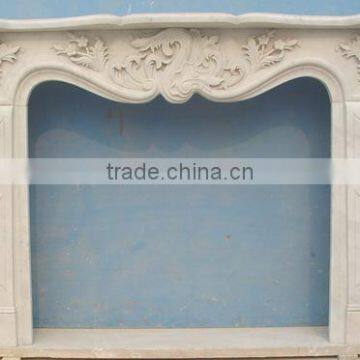 Cheap Modern White Marble Fireplace Mantel photo-3