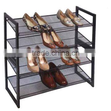 Vivinature Shoes Storage Rack, Shoes Rack With Mesh Metal Style photo-5