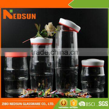 Hot selling products Smooth Welcome OEM Food grade glass storage jar