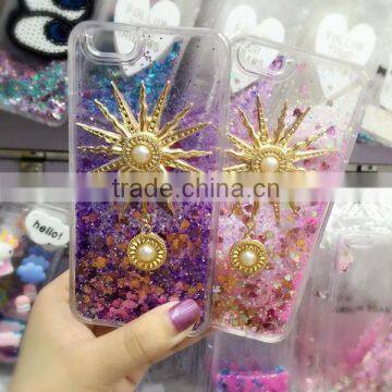 Quicksand Sun Sticker TPU + PC Bling Phone Shell for IPhone 6 / 6 Plus photo-2