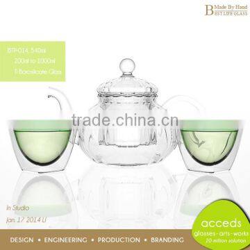 Interesting Pyrex Handcrafted Unbreakable Borosilicate Insulated Teapot photo-3