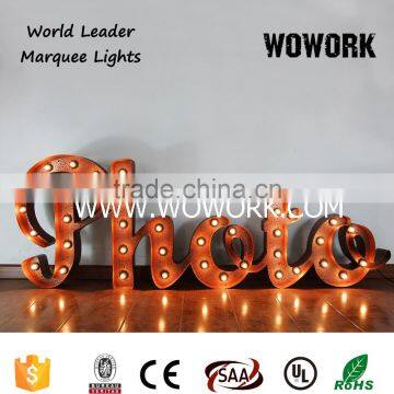 Shop Front Vintage Metal Lighting LED Letters Waterproof and Long Working Life photo-6
