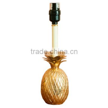 Brass Pineapple Side Table Lamp