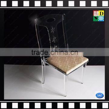 Customized modern transparent acrylic chairs in dining living room for home/hotel/restaurant from China