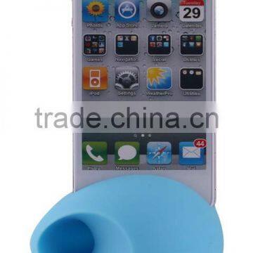 egg Shaped silicone loudspeaker for mobile phone