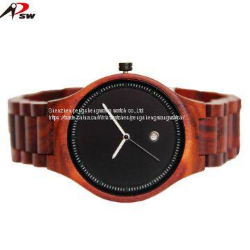 Wood and Mental 100% Man's Quartz Natural Wooden Watch