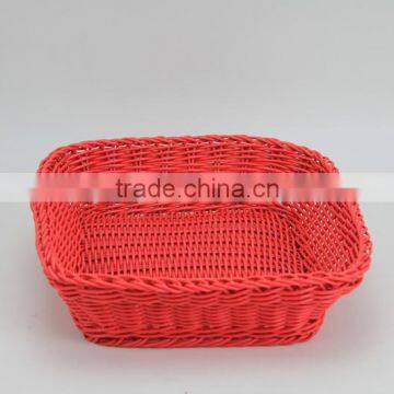 Household Plastic Desktop Bread Fruit Snacks Rattan Basket