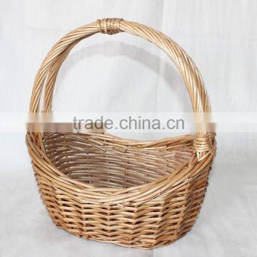 Handled Customized Boat Shape Wicker Basket Gift photo-3