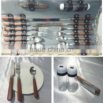 Custom China Manufacture Export Nice Quality Empty Handmade Cheap Large Wicker Picnic Basket photo-5