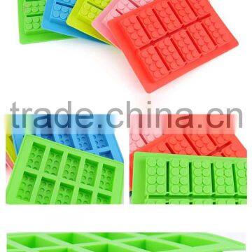 Food Grade Lego Ice Mold Silicone Ice Cube Tray Lego Cake Mold photo-3