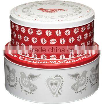 Cream 2pc Storage Cake Tin photo-4