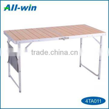 foldable square bamboo camping table for outdoor use