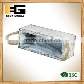 Wooden Rectangular Herb Planter Box Flower Pot for Home Garden photo-3