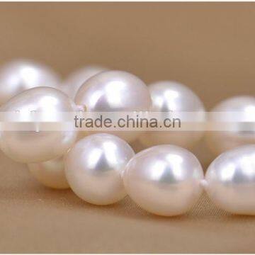 6-7 mm White Rice Shape Freshwater Pearl Bracelet photo-5
