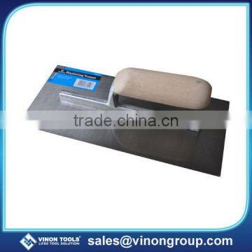 Plastering trowel, Finishing Trowel, Spring steel trowel W/Wooden handle