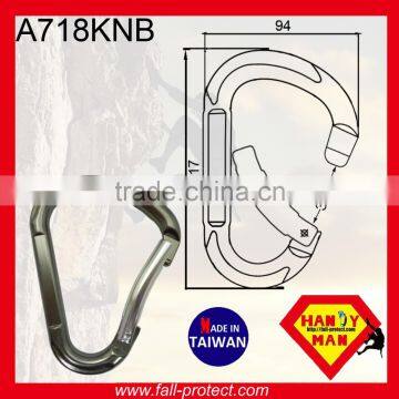 Rock Mountaineer Climbing 22KN HMS Type Carabiner Made Of Aluminum photo-4