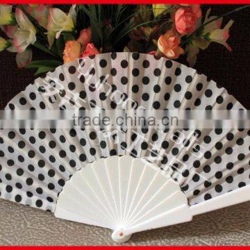 Plastic Hand Fan With Dot Design photo-2