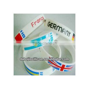 flag wristband country flag silicone rubber wristbands